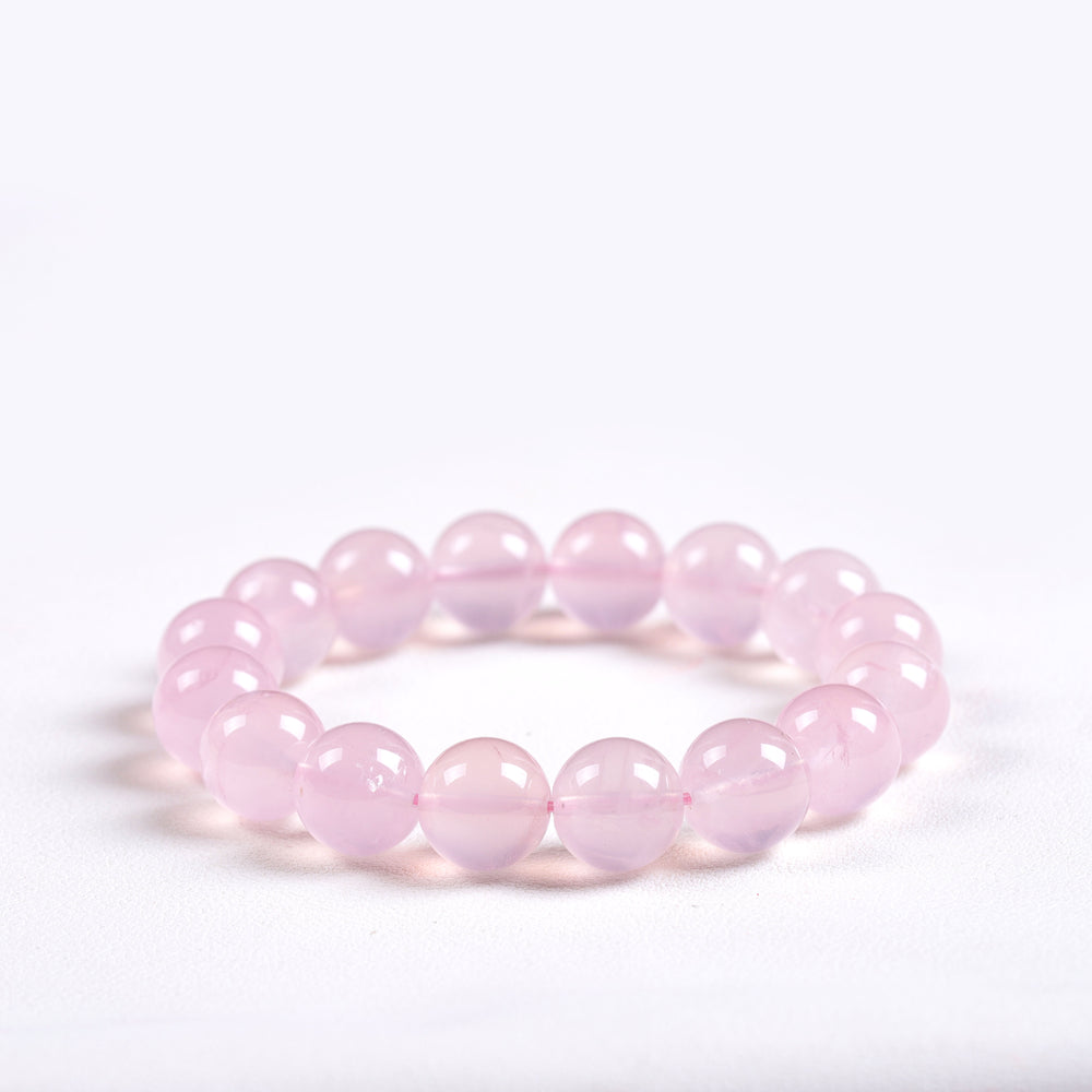 Sovereign Grace Array – Natural Rose Quartz Bracelet