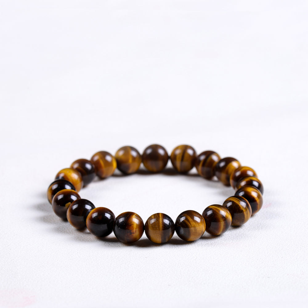 Sovereign Courage Array – Natural Golden Tiger’s Eye Bracelet