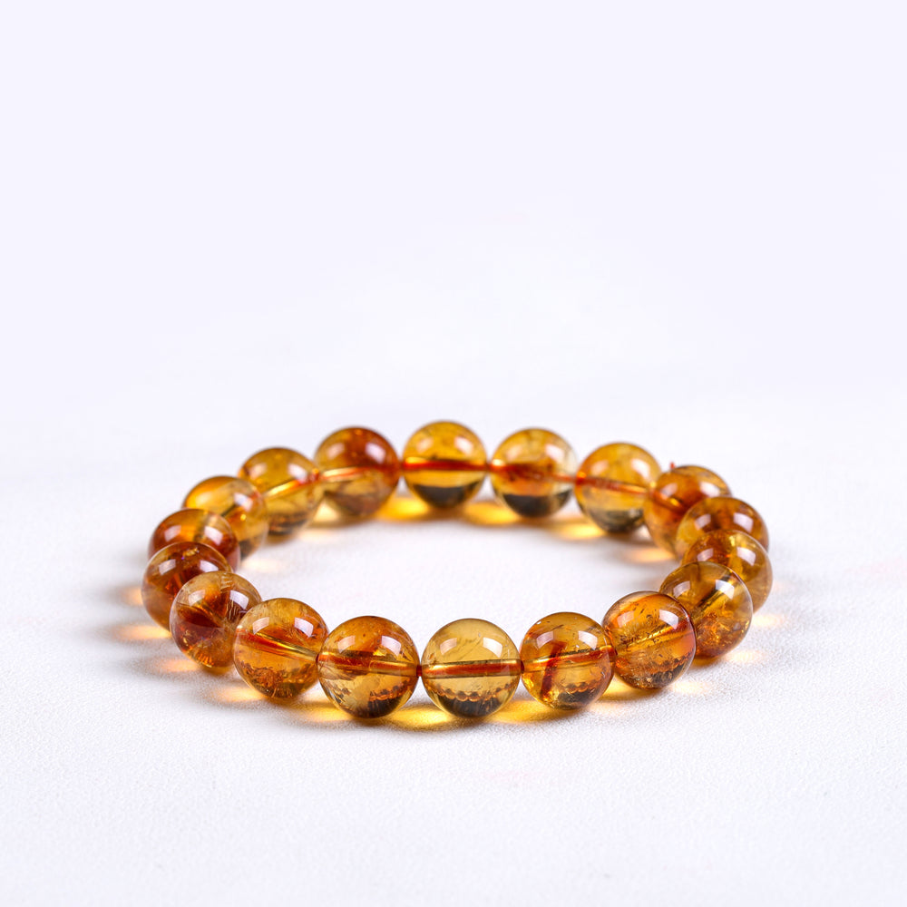 Natural Golden Phantom Quartz | The Sovereign Ascent Anchor | Bracelet