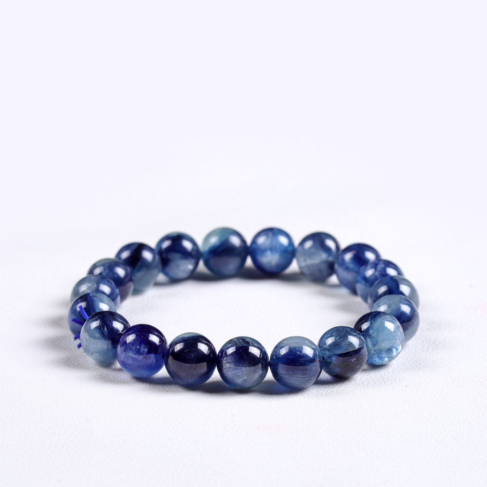 Sovereign Voice Array – Natural Blue Kyanite Bracelet
