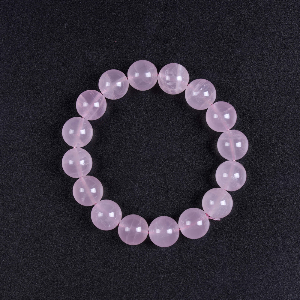 Sovereign Grace Array – Natural Rose Quartz Bracelet