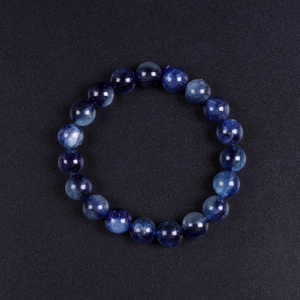 Sovereign Voice Array – Natural Blue Kyanite Bracelet