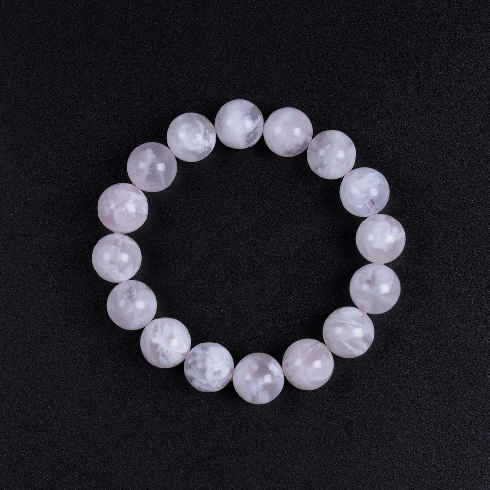 Natural Pink Snowflake Quartz | The Gentle Harmony Anchor | Bracelet