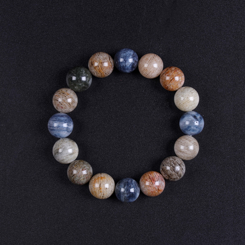 Sovereign Growth Array – Natural Multi-Color Phantom Quartz Bracelet
