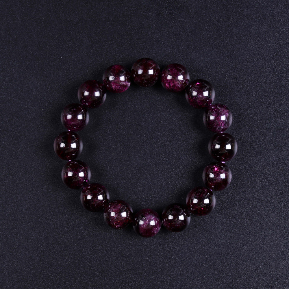 Natural Red Garnet | The Radiant Authority Anchor | Bracelet