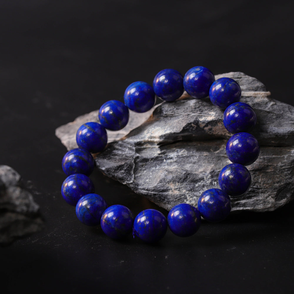 Sovereign Wisdom: Natural Lapis Lazuli Bracelet | Communication & Strategic Poise