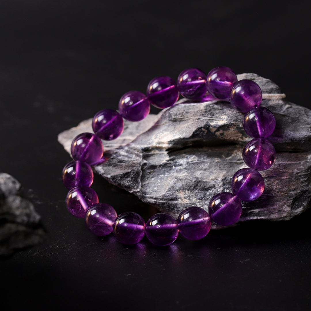 Sovereign Wisdom Array – Natural Amethyst Bracelet