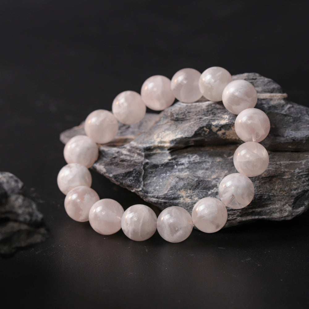 Natural Pink Snowflake Quartz | The Gentle Harmony Anchor | Bracelet