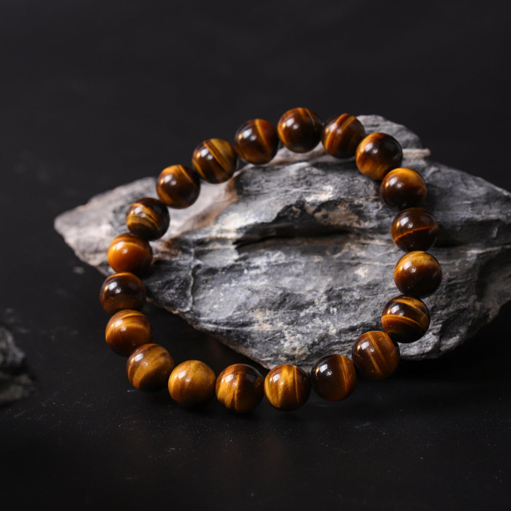 Sovereign Courage Array – Natural Golden Tiger’s Eye Bracelet