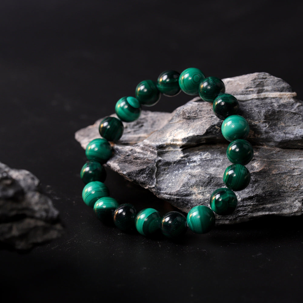 Transformation Series: Natural Malachite Bracelet | Evolution & Protection Shield