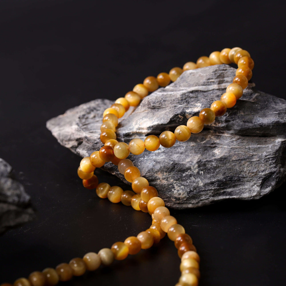 Sovereign Flow: Natural Golden Tiger's Eye Multi-Wrap Bracelet | Leadership & Authority Anchor