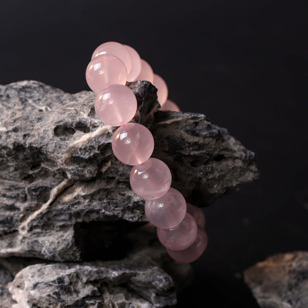 Sovereign Grace Array – Natural Rose Quartz Bracelet
