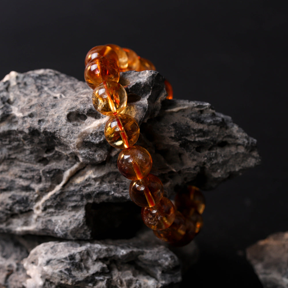 Natural Golden Phantom Quartz | The Sovereign Ascent Anchor | Bracelet