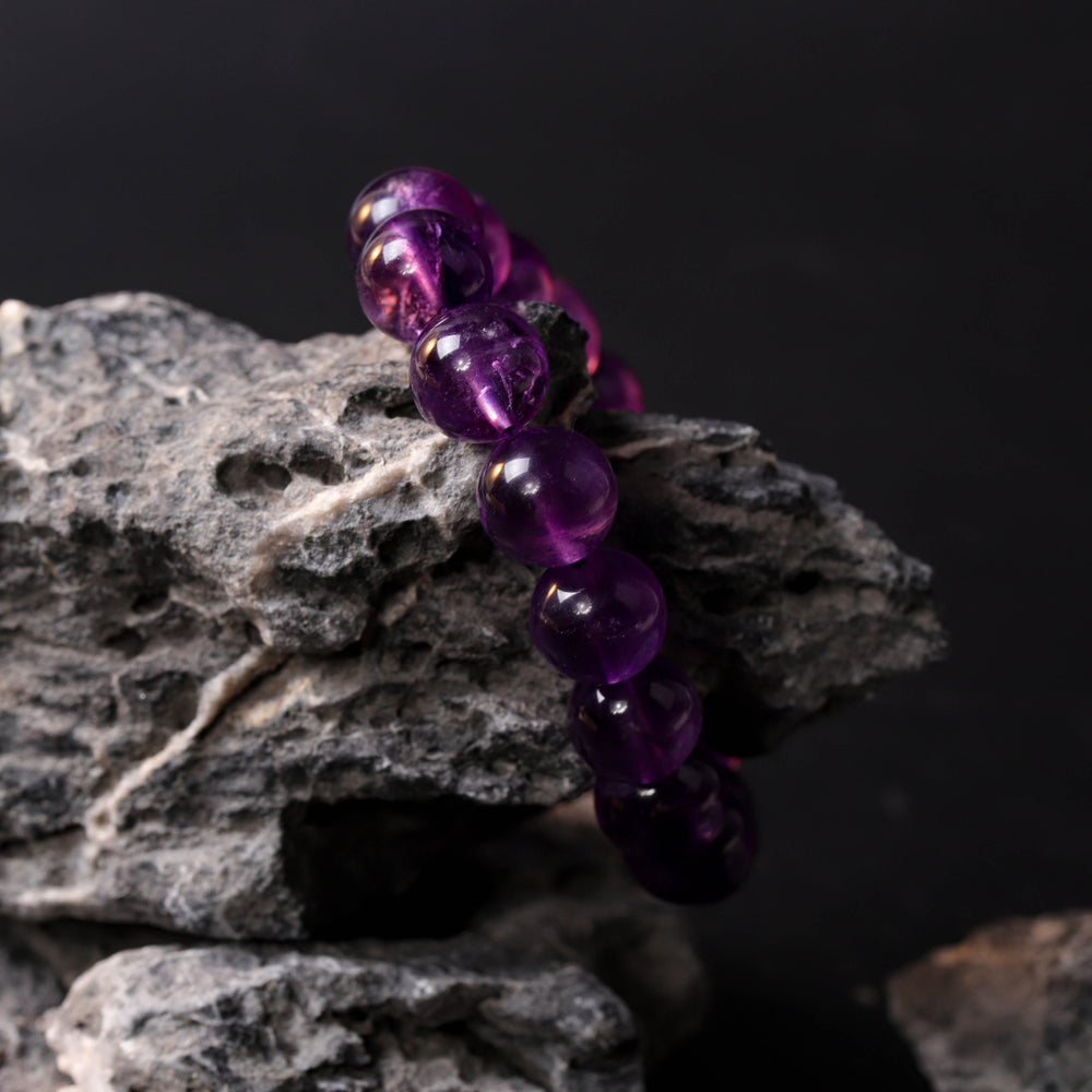 Sovereign Wisdom Array – Natural Amethyst Bracelet
