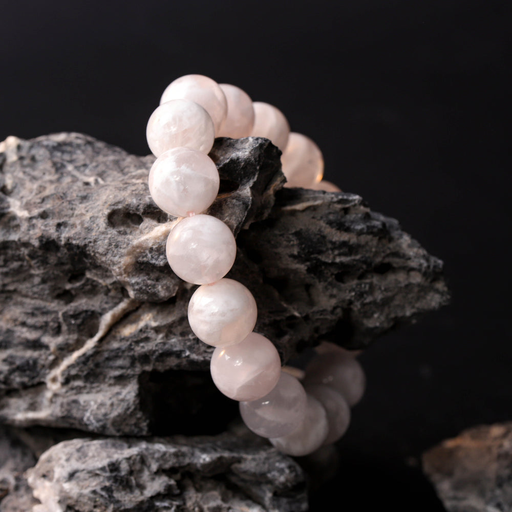 Natural Pink Snowflake Quartz | The Gentle Harmony Anchor | Bracelet
