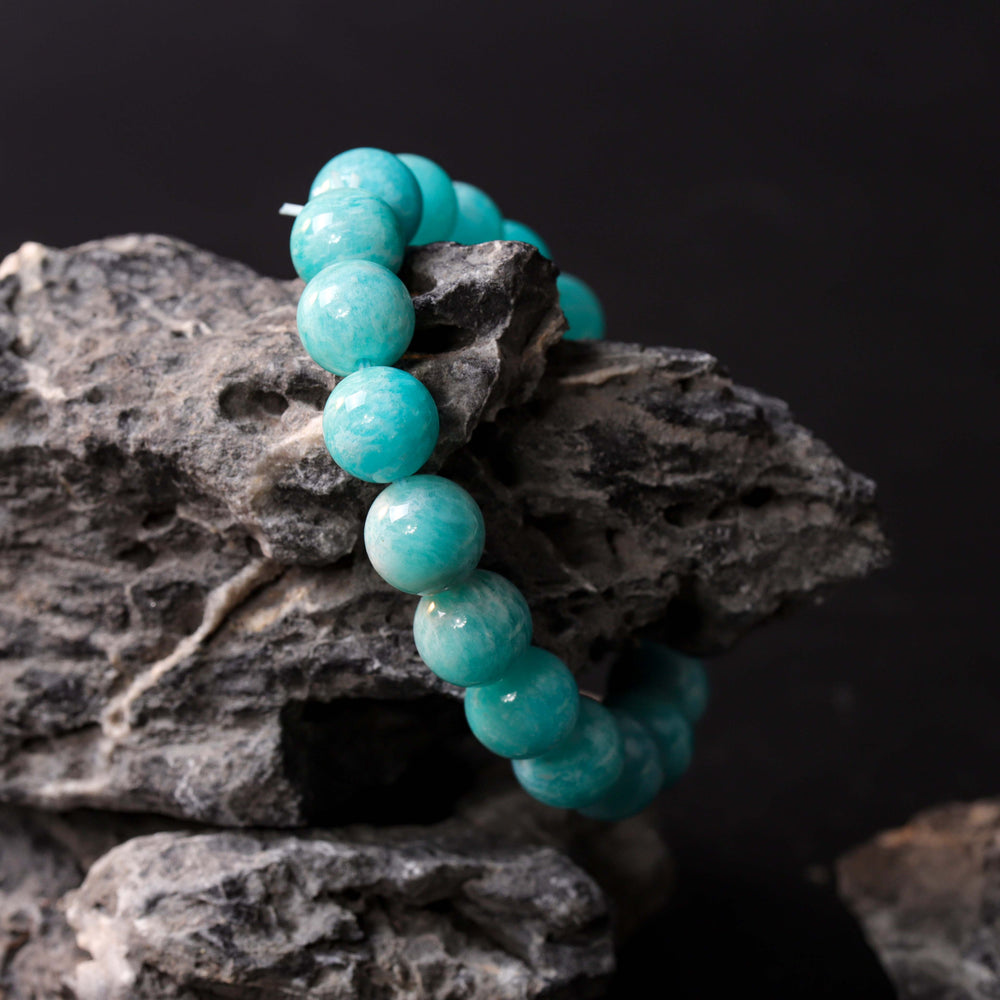 Sovereign Expression Array – Natural Amazonite Bracelet