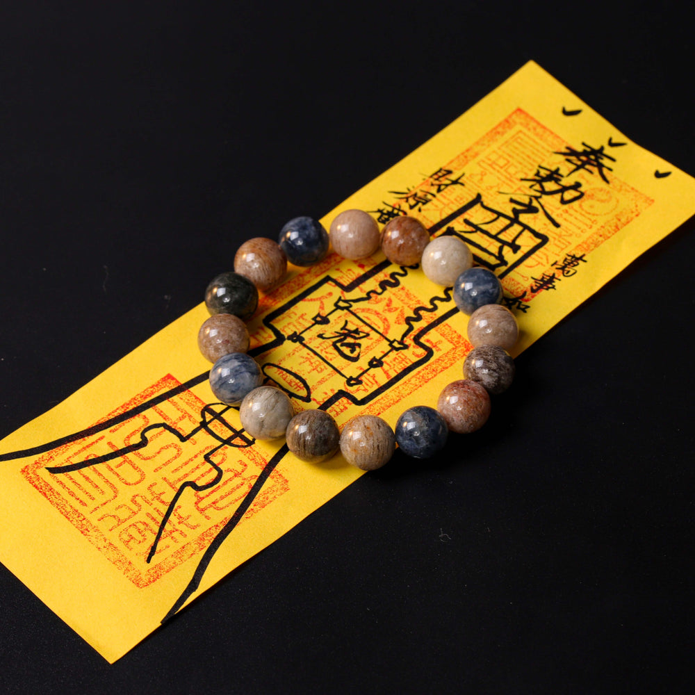 Sovereign Growth Array – Natural Multi-Color Phantom Quartz Bracelet