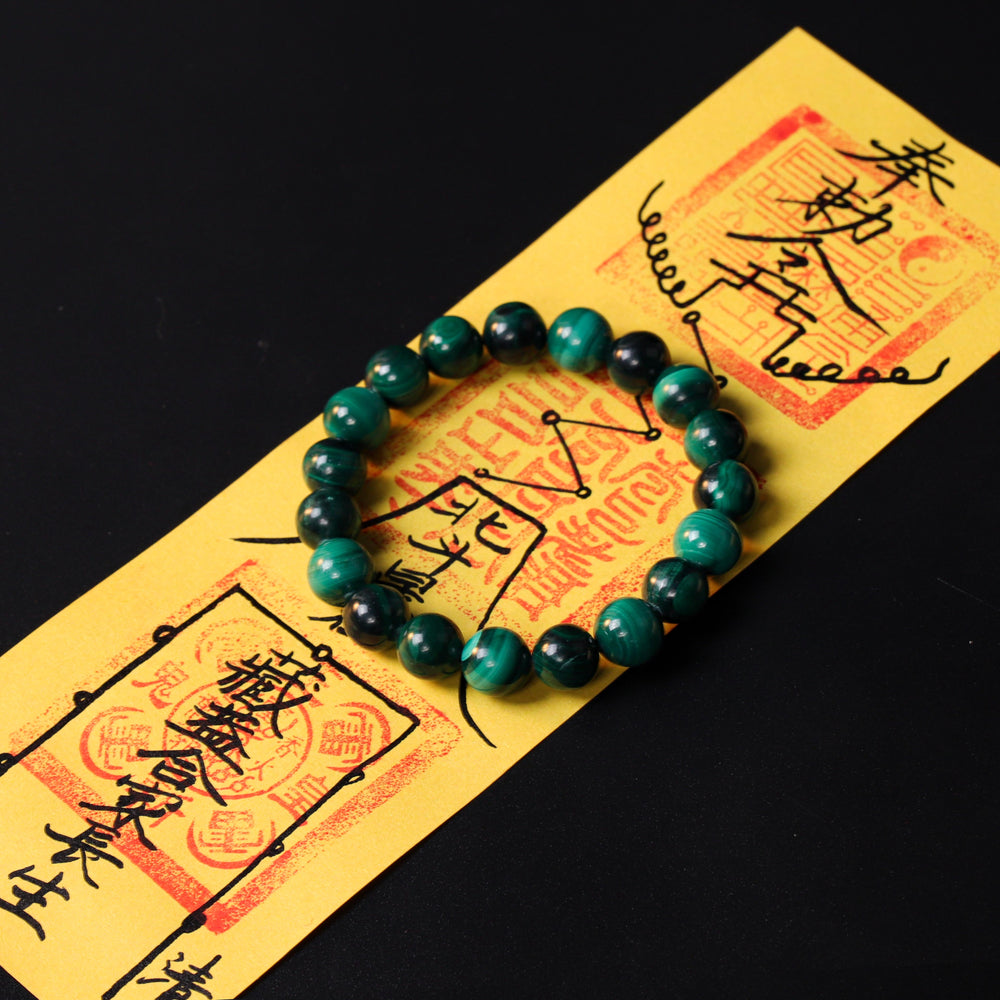 Transformation Series: Natural Malachite Bracelet | Evolution & Protection Shield