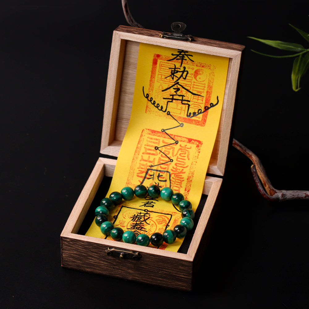Transformation Series: Natural Malachite Bracelet | Evolution & Protection Shield