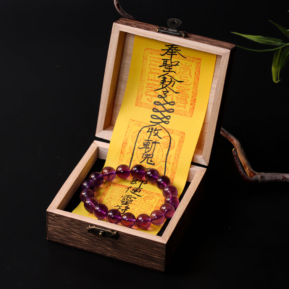 Sovereign Wisdom Array – Natural Amethyst Bracelet