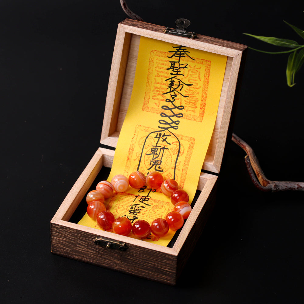 Sovereign Vitality Array – Natural Red Agate Bracelet