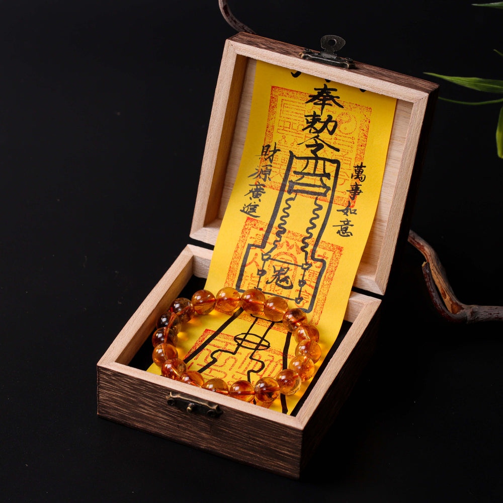 Natural Golden Phantom Quartz | The Sovereign Ascent Anchor | Bracelet