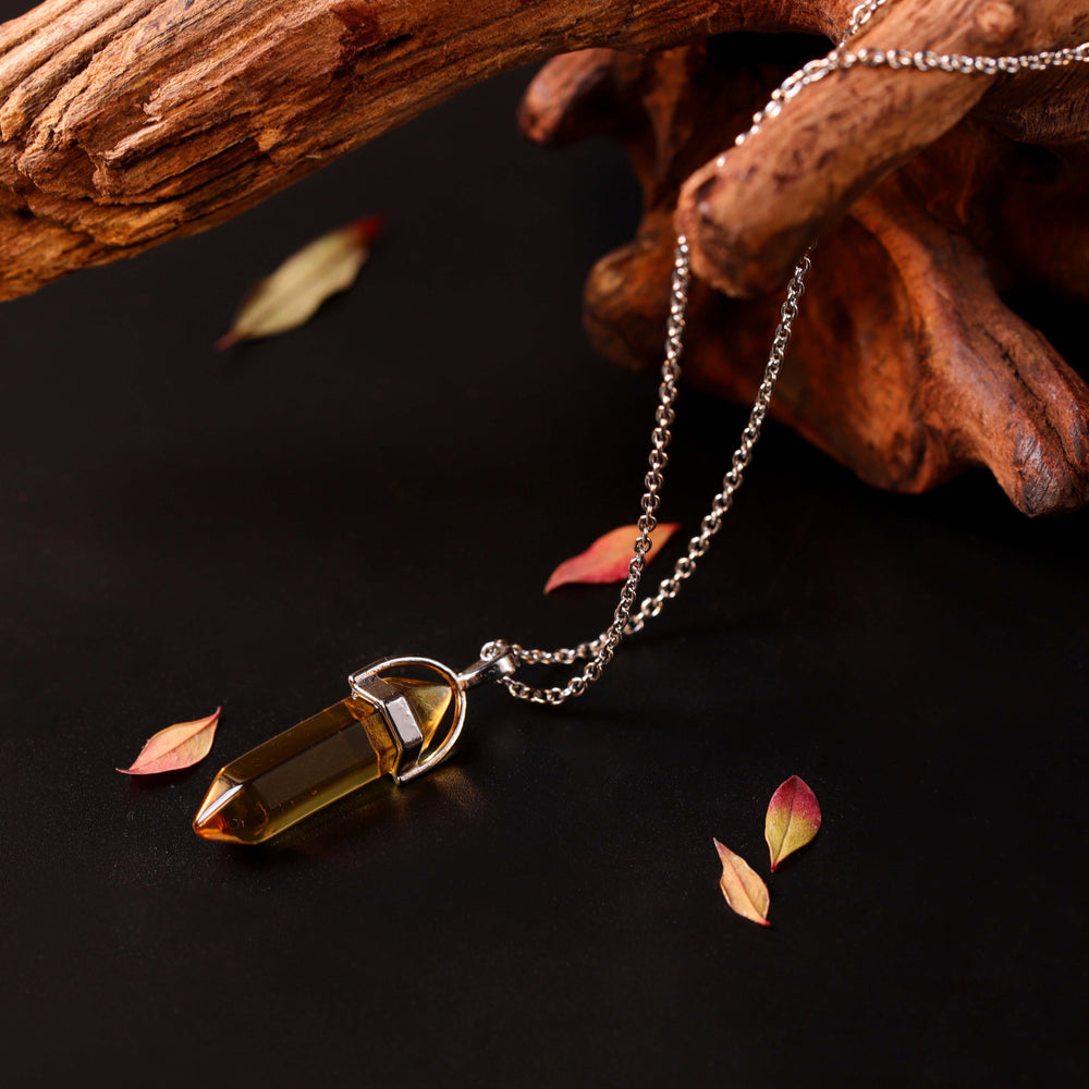 Natural Citrine | The Sovereign Abundance Anchor | Hexagonal Prism