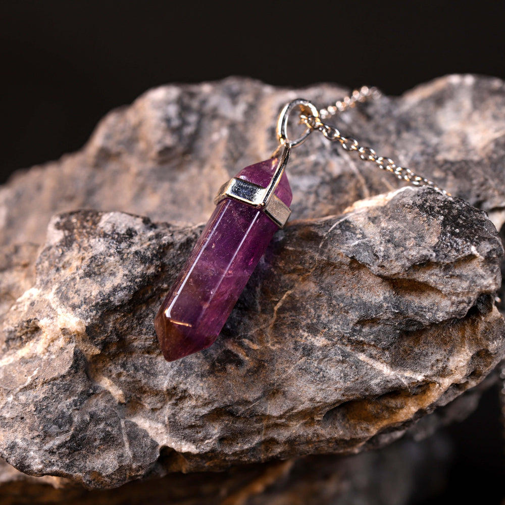 Natural Amethyst | The Sovereign Wisdom Anchor | Hexagonal Prism