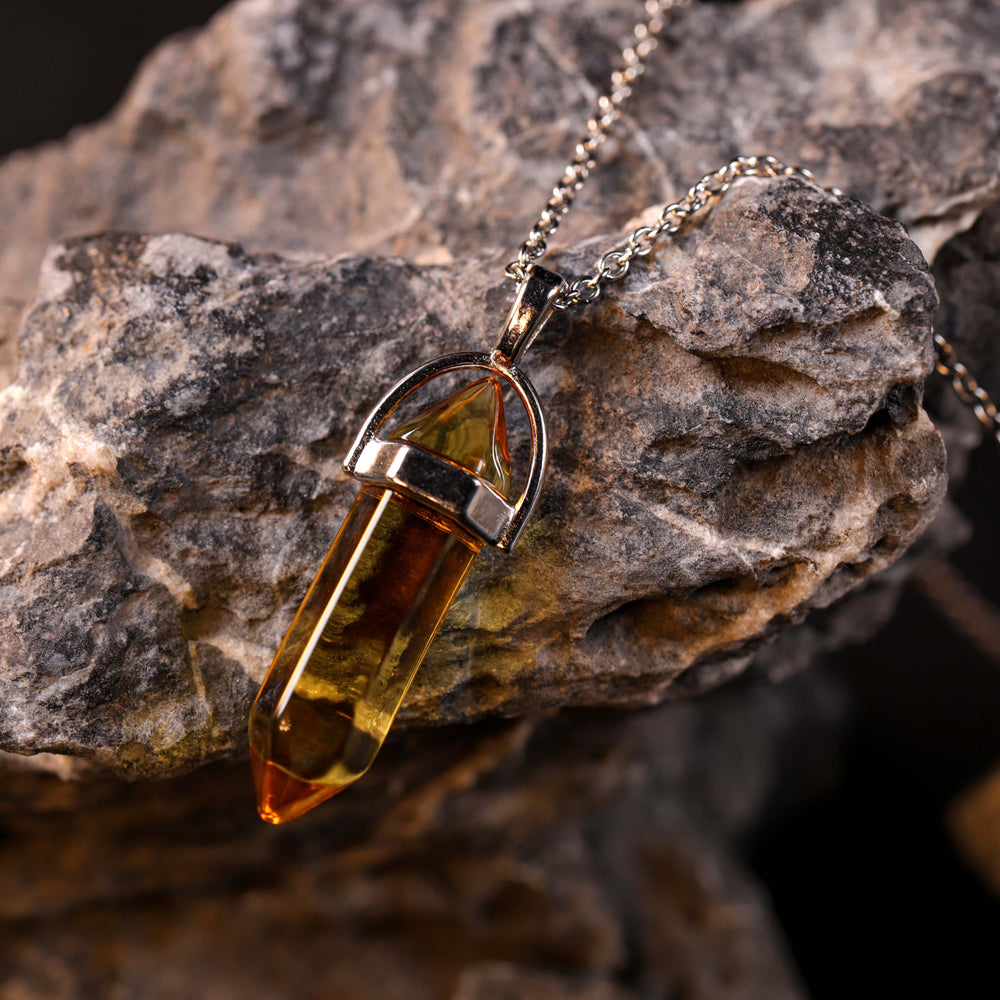 Natural Citrine | The Sovereign Abundance Anchor | Hexagonal Prism