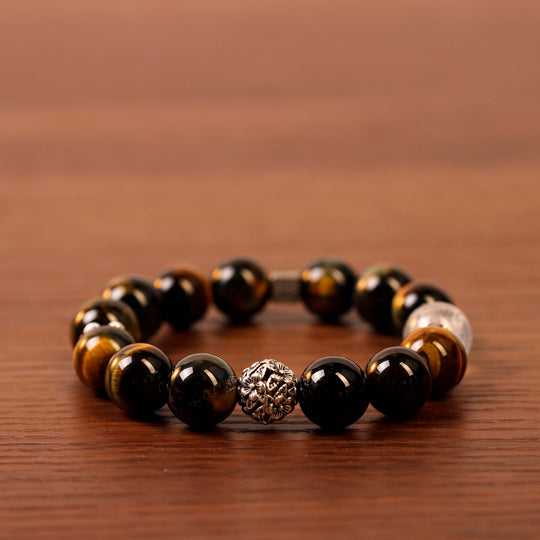 Natural Dream Tiger’s Eye & White Phantom | Limitless Courage Bracelet | Bracelet