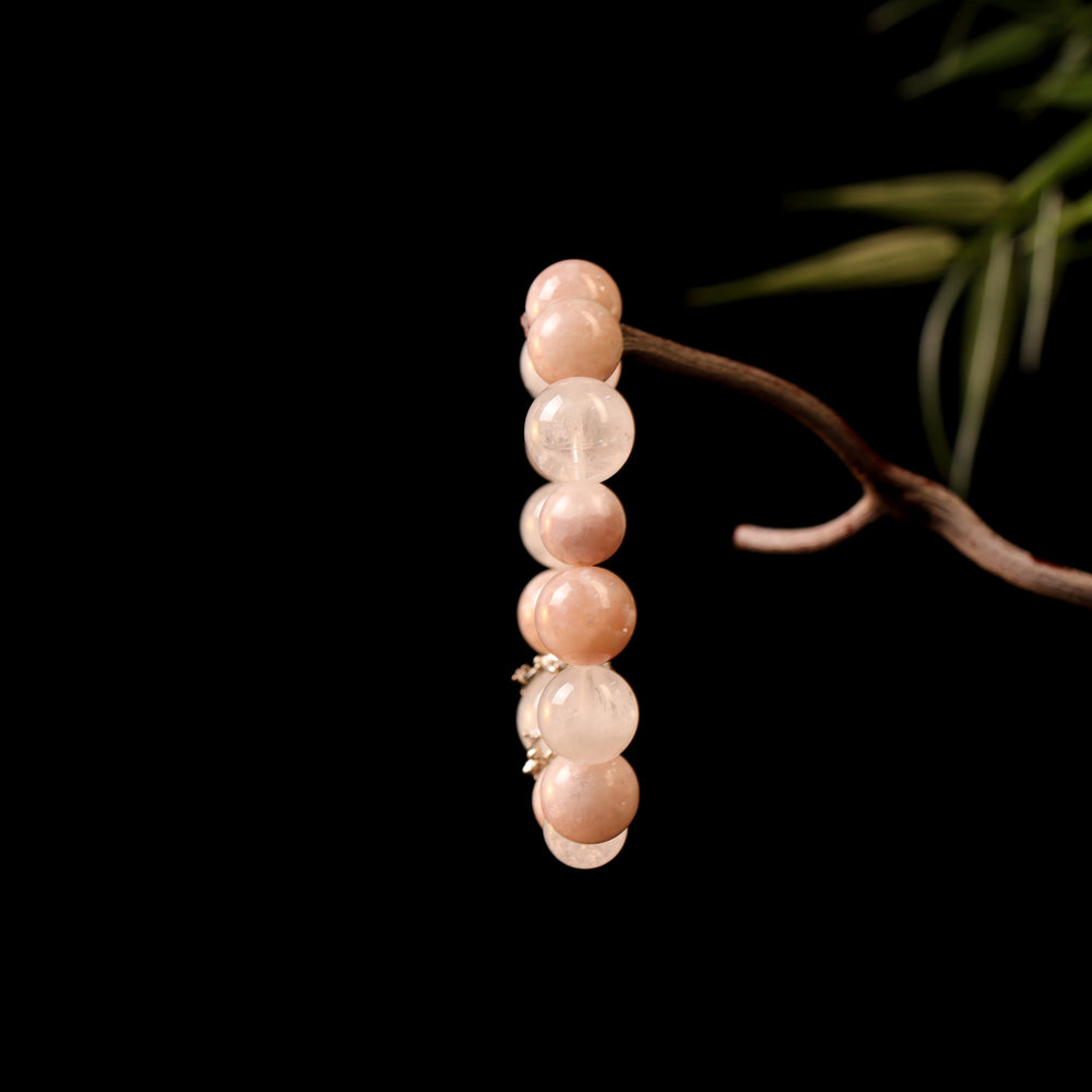 Natural Pink Seraphinite & White Phantom | The Snowstorm Harmony Anchor: Radical Grace | Bracelet