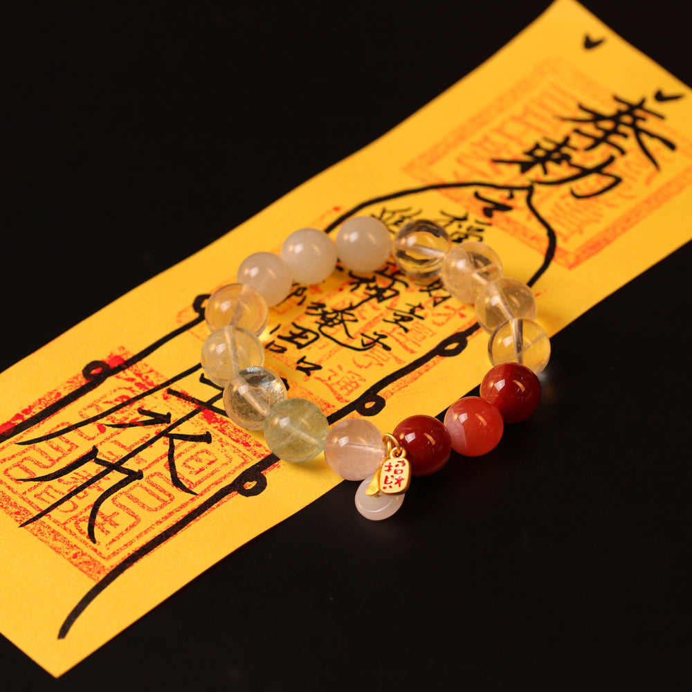 Natural 6-Stone Synergy | The Holistic Harmony Anchor | Bracelet