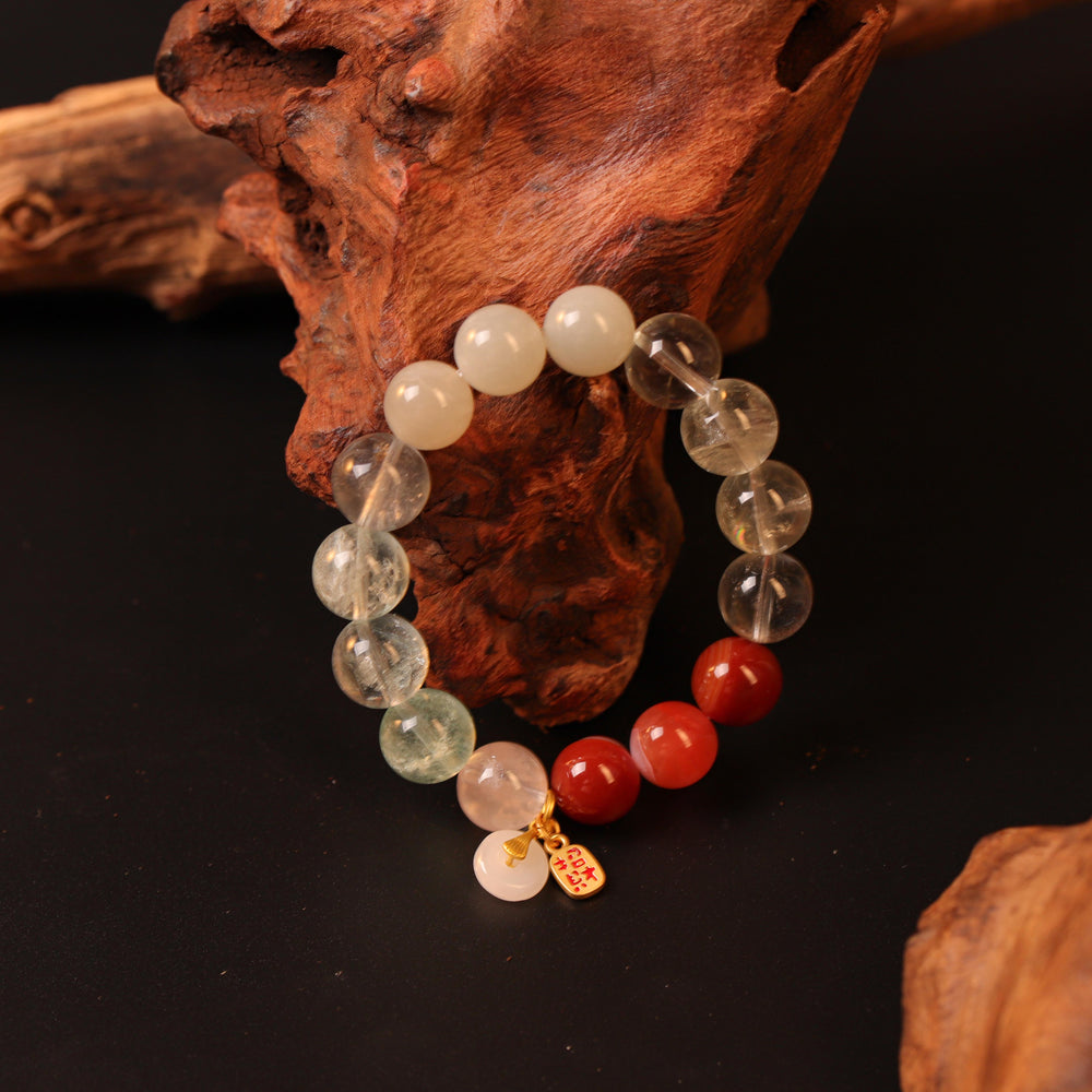 Natural 6-Stone Synergy | The Holistic Harmony Anchor | Bracelet