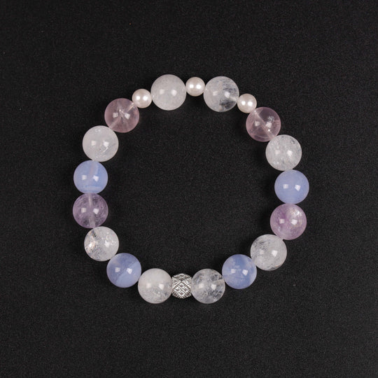 Snowstorm White Phantom "Mindful Reset" Bracelet — Clarity & Presence