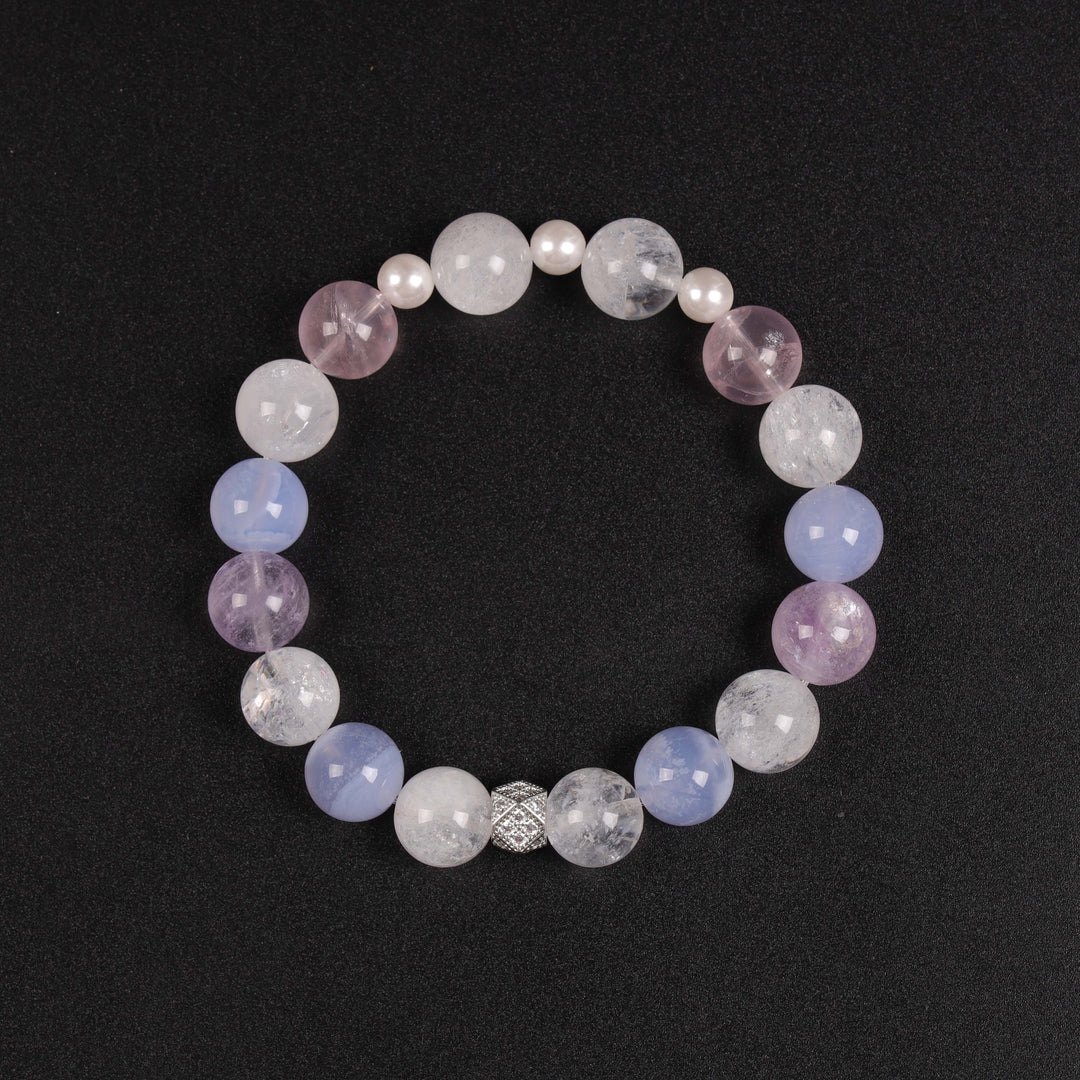 Snowstorm White Phantom "Mindful Reset" Bracelet — Clarity & Presence
