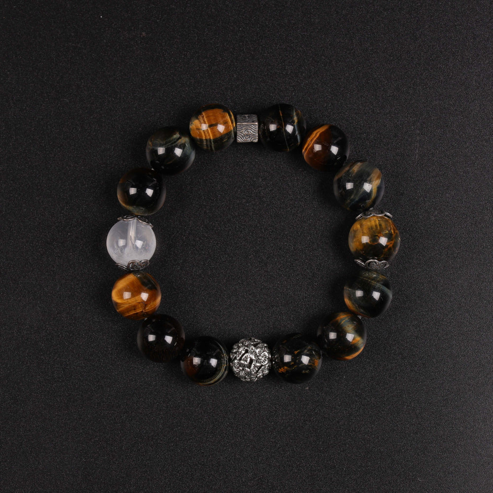 Natural Dream Tiger’s Eye & White Phantom | Limitless Courage Bracelet | Bracelet