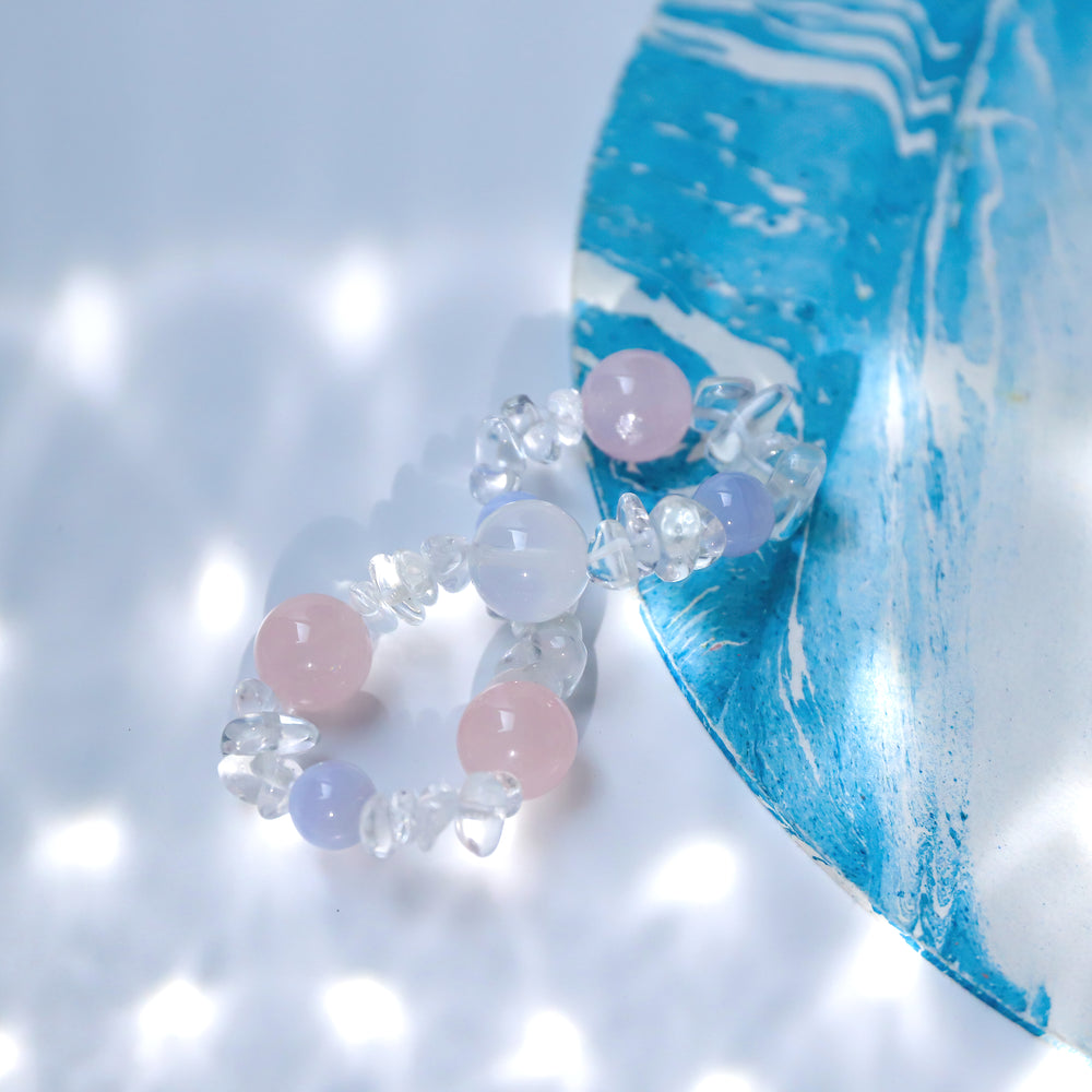 Crystal Heart Trinity · Accept & Renew Blessed Energy Bracelet