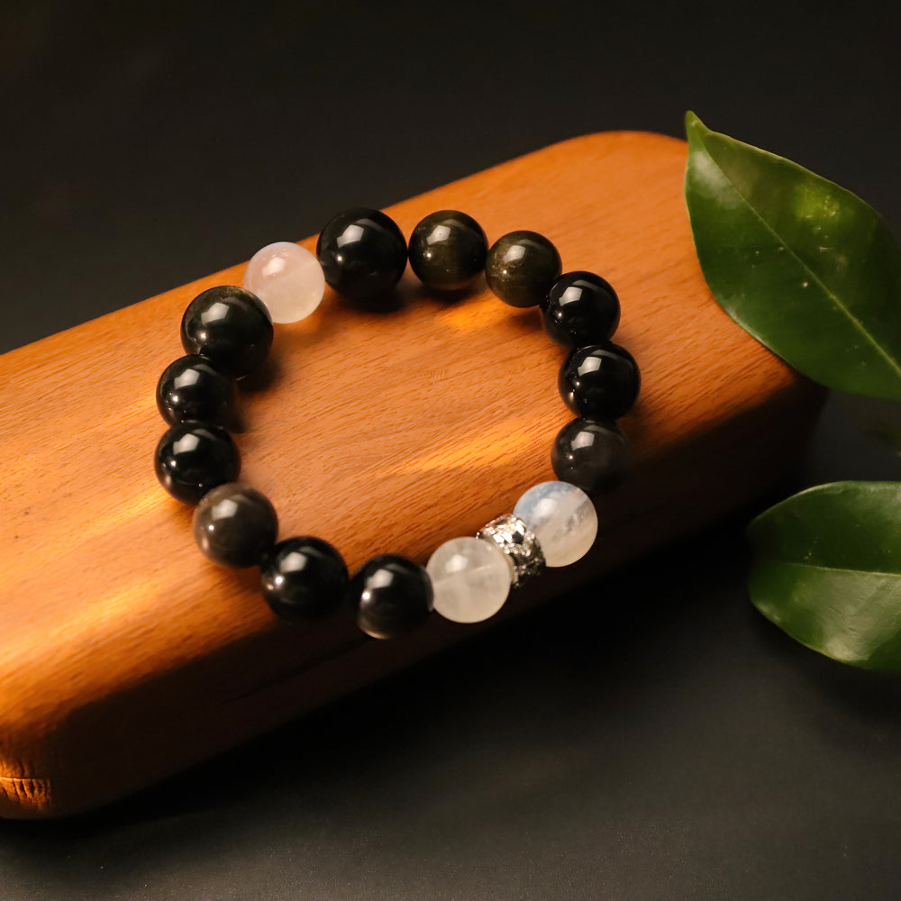 Protective Gentle Heart · Four-Crystal Symbiosis Blessed Energy Bracelet