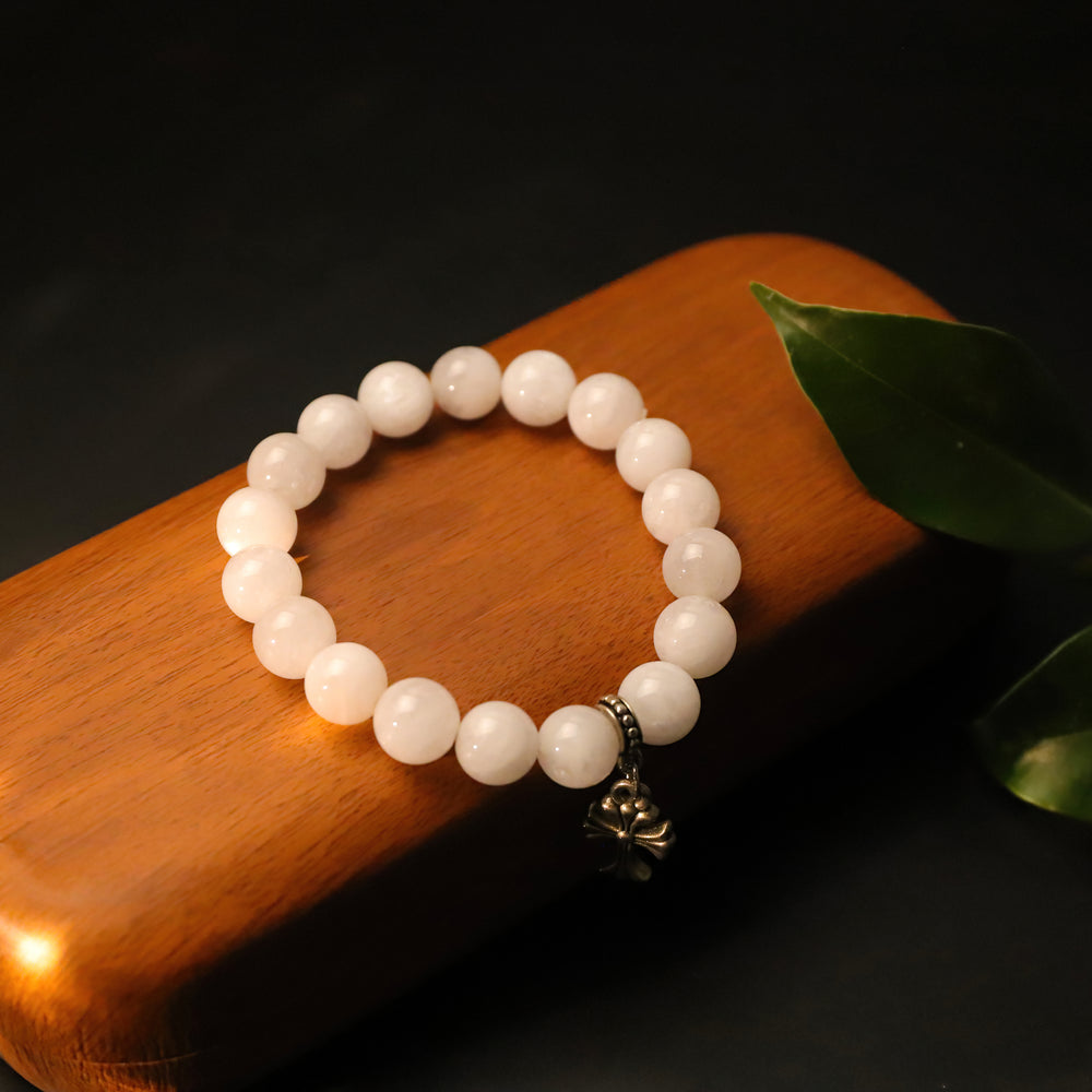Blessed White Phantom Bracelet – Cloudy Serenity for Meditation