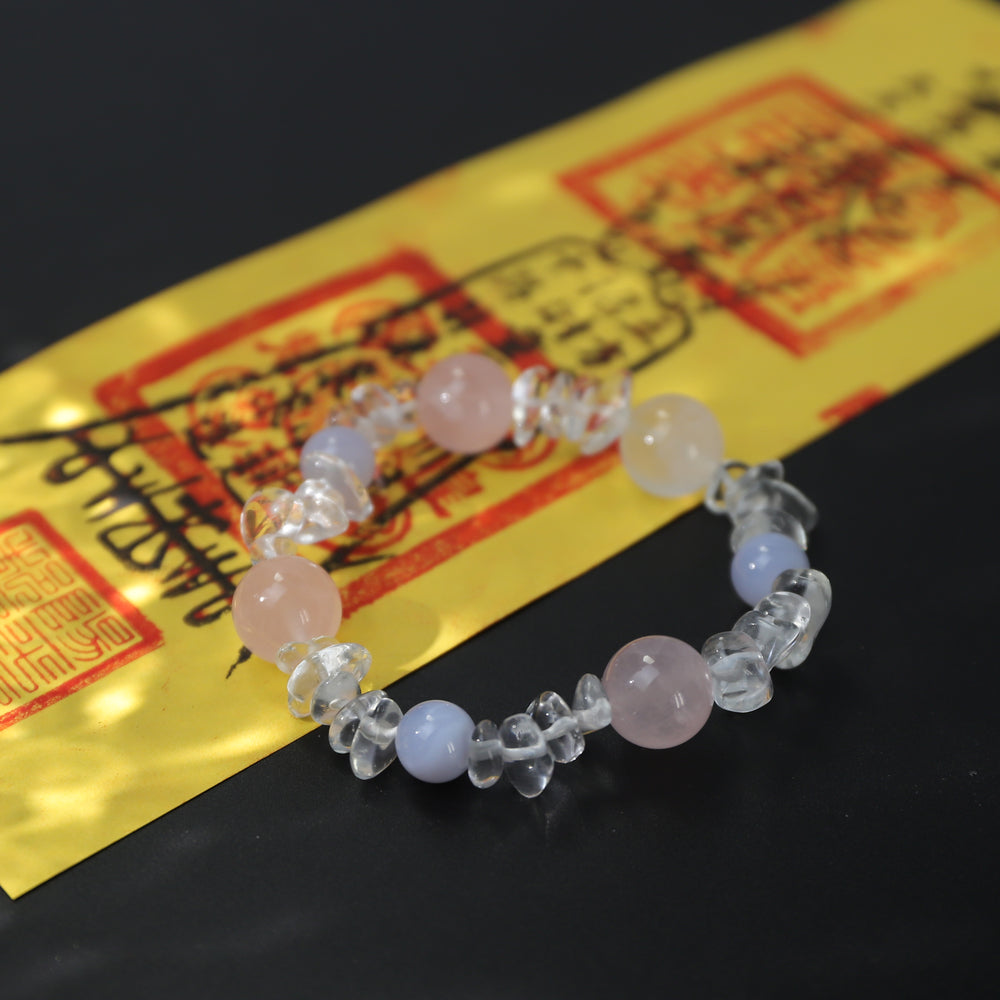 Crystal Heart Trinity · Accept & Renew Blessed Energy Bracelet