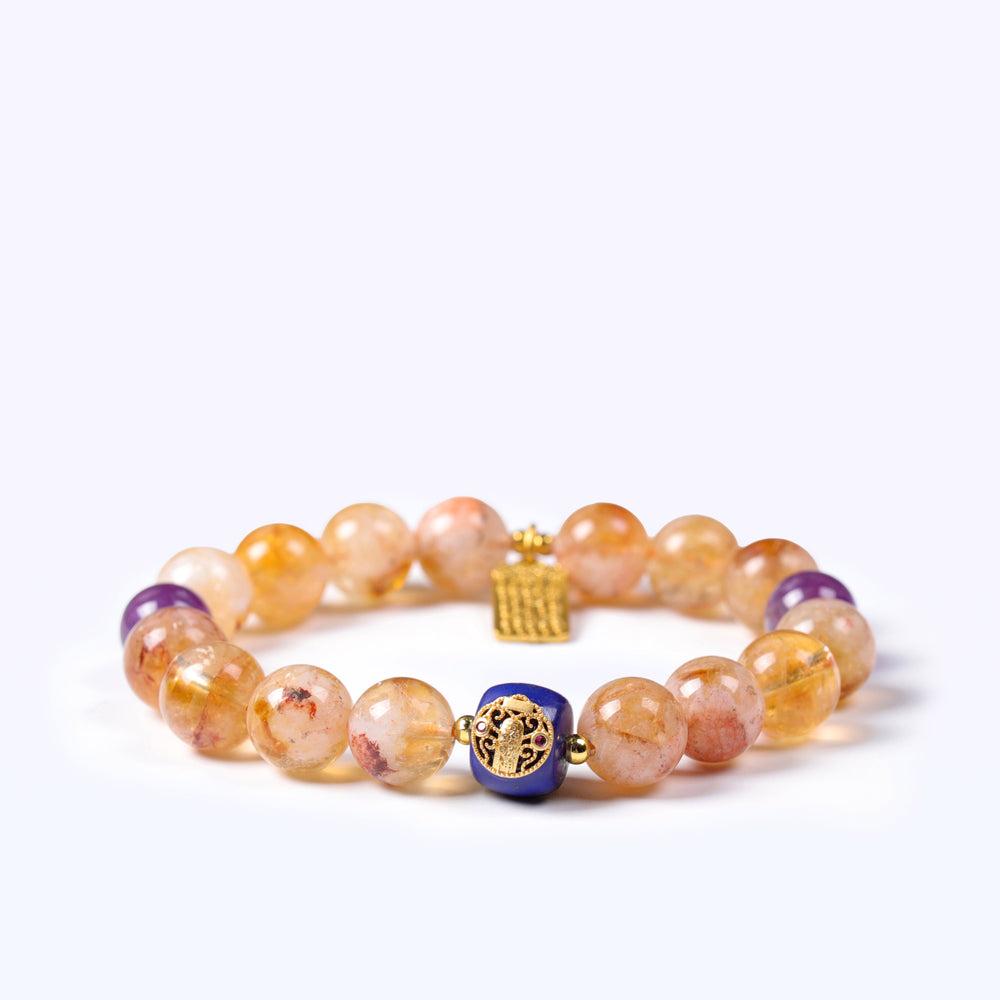 Natural Citrine, Amethyst & Lapis Lazuli | The Executive Flow Anchor