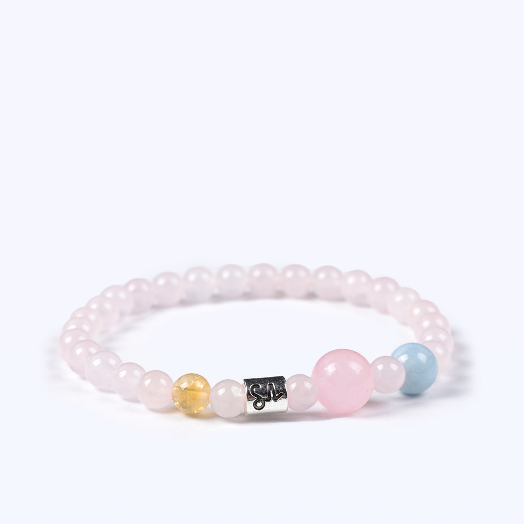 Natural Yellow Phantom & Rose Quartz | The Resilience Anchor: Capricorn Bracelet | Bracelet
