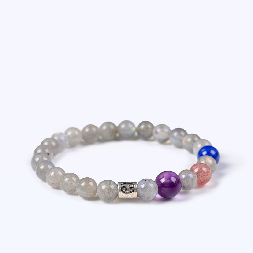 Cancer "Lunar Serenity" Grey Moonstone Bracelet - Harmony & Balance