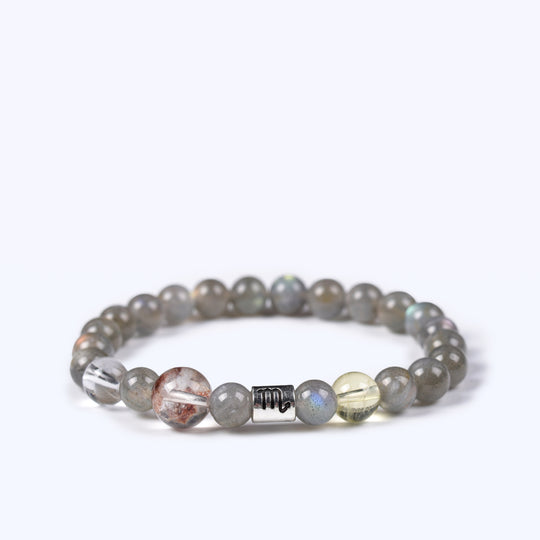 Natural Labradorite & Multi-Crystal Scorpio Traditional Insight & Alignment Bracelet