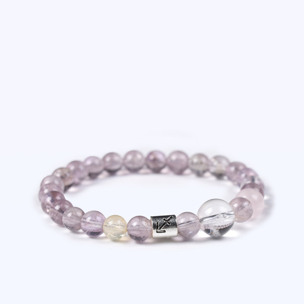 Natural Clear Quartz & Amethyst | The Focus Arrow: Sagittarius Bracelet | Bracelet