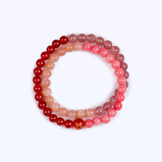 Natural Red Agate & Sunstone | Anchor for Proactive Momentum | Bracelet