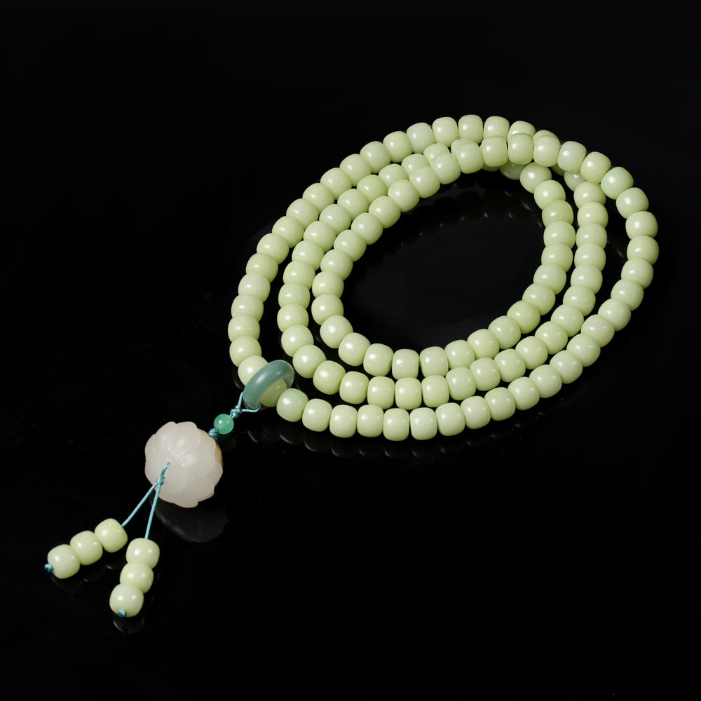 FREE Today: Natural Bodhi Root 108 Mala Bracelet