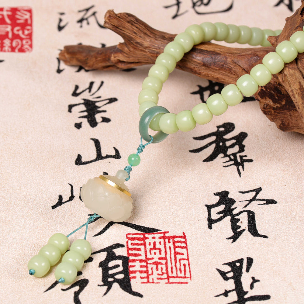 FREE Today: Natural Bodhi Root 108 Mala Bracelet