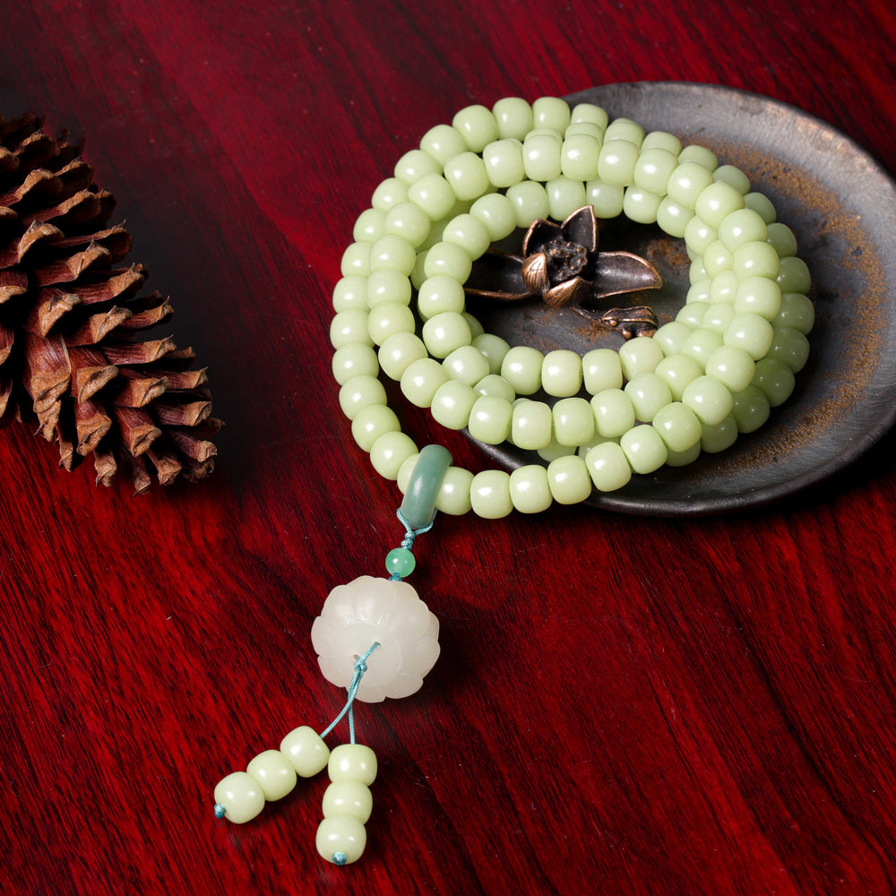 FREE Today: Natural Bodhi Root 108 Mala Bracelet