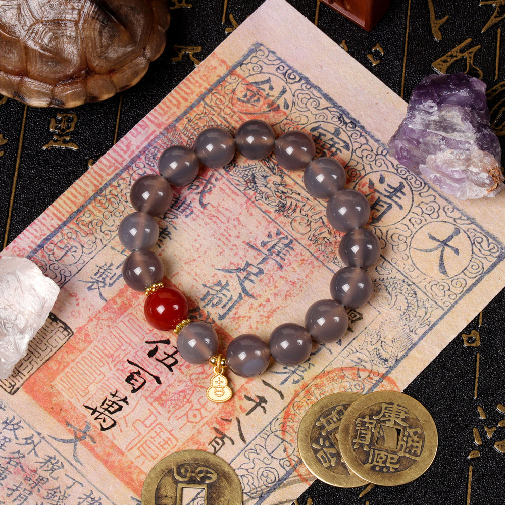 Confidence & Vitality Array – Natural Garnet & Red Agate Bracelet